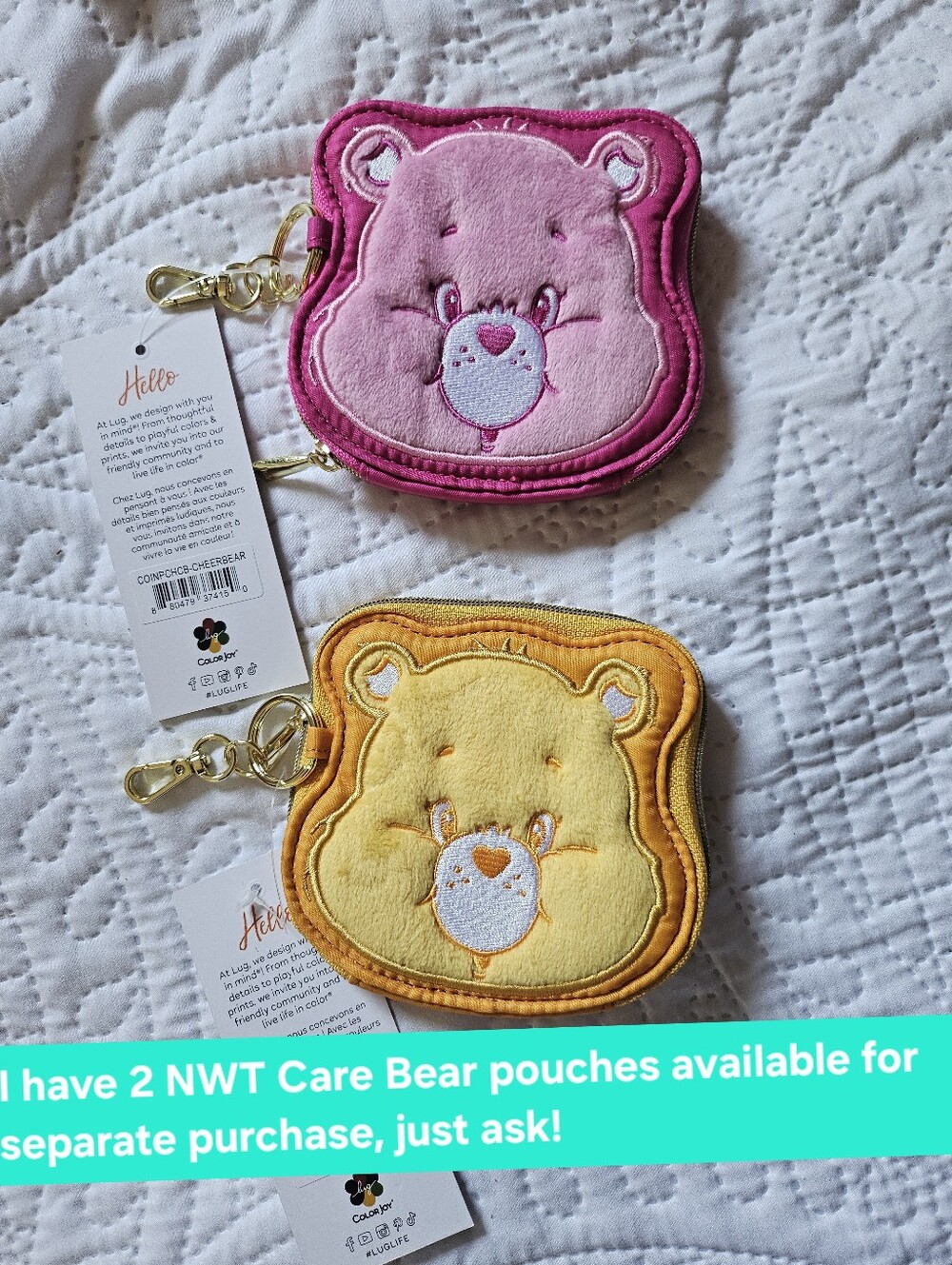 NWT Lug Care Bears Collectible Skeeter Mini Bridge - Sold Out Everywhere & VHTF - Picture 5 of 7